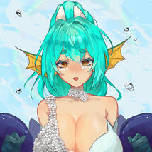 Nixie is looking at the camera with a slight blush on her face.